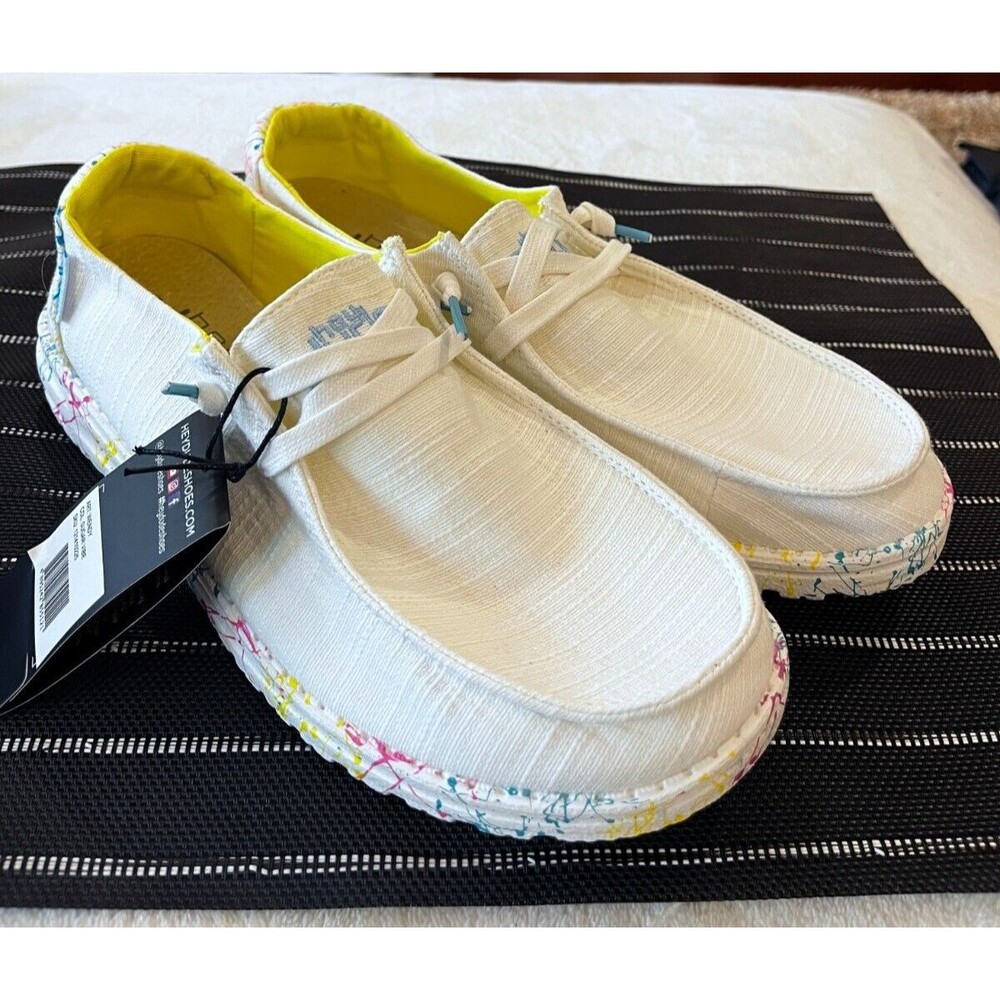 Hey Dude Wendy Ship-on Women’s Shoes NEW NWT Color Sugar Vibe Size 10